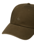 The Quiksilver Mens Decades Cotton Cap in Dark Olive