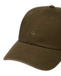 The Quiksilver Mens Decades Cotton Cap in Dark Olive