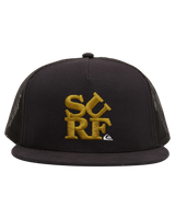 The Quiksilver Mens Oasis Trucker Cap in Black