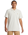 The Quiksilver Mens DNA Polo Shirt in Fog