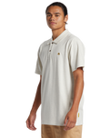 The Quiksilver Mens DNA Polo Shirt in Fog
