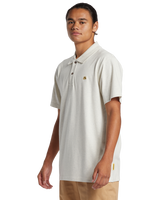 The Quiksilver Mens DNA Polo Shirt in Fog