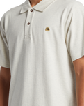 The Quiksilver Mens DNA Polo Shirt in Fog