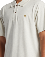 The Quiksilver Mens DNA Polo Shirt in Fog
