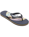 The Quiksilver Mens Molokai Art Flip Flops in Blue & Orange