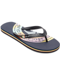 The Quiksilver Mens Molokai Art Flip Flops in Blue & Orange