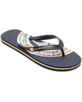 The Quiksilver Mens Molokai Art Flip Flops in Blue & Orange