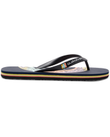 The Quiksilver Mens Molokai Art Flip Flops in Blue & Orange