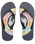 The Quiksilver Mens Molokai Art Flip Flops in Blue & Orange