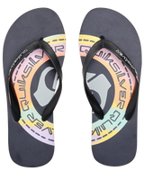 The Quiksilver Mens Molokai Art Flip Flops in Blue & Orange