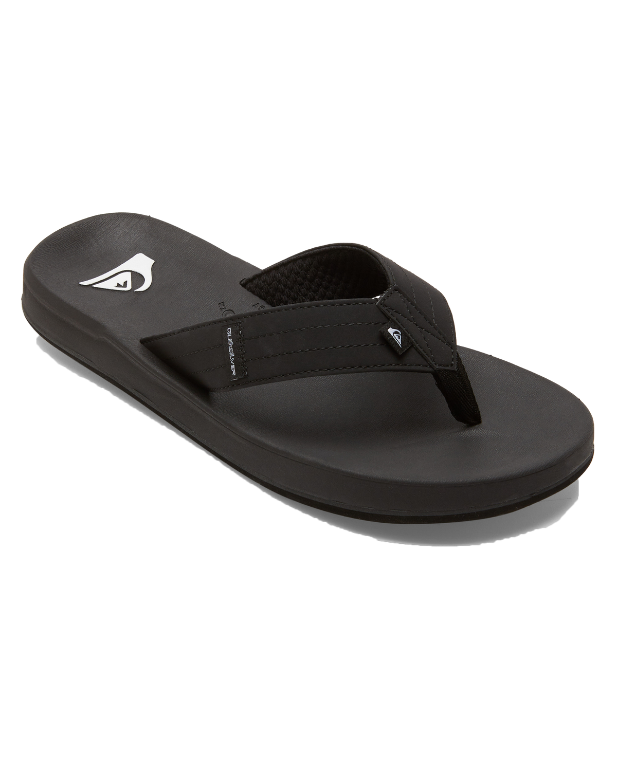The Quiksilver Mens Rivi III Flip Flops in Black