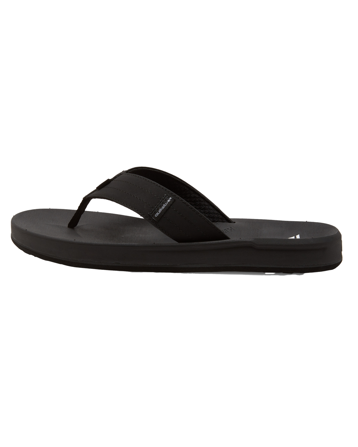 The Quiksilver Mens Rivi III Flip Flops in Black