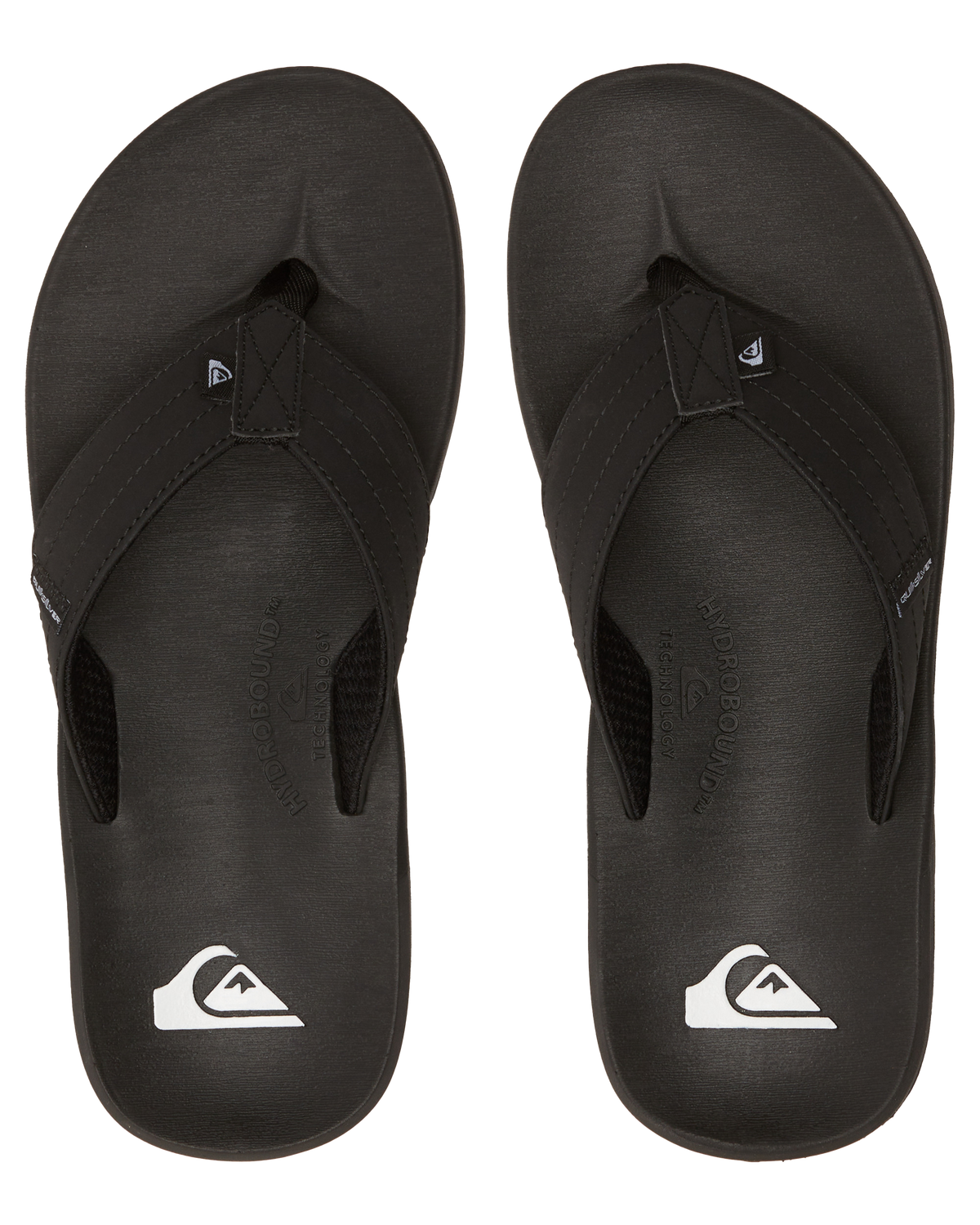 The Quiksilver Mens Rivi III Flip Flops in Black
