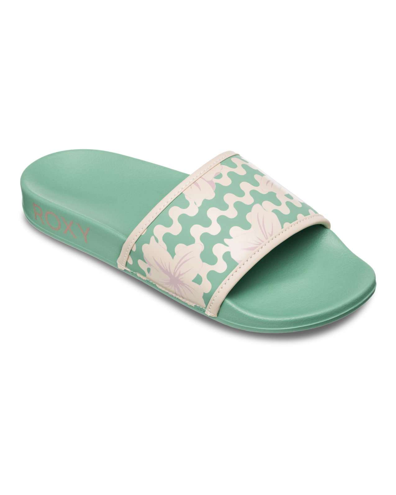 The Roxy Slippy IV Sliders in Green | Anns Cottage – Ann's Cottage