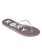 Viva Jelly Flip Flops in White & Champagne