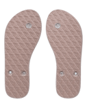 Viva Jelly Flip Flops in White & Champagne