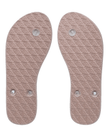 Viva Jelly Flip Flops in White & Champagne