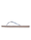 Viva Jelly Flip Flops in White & Champagne