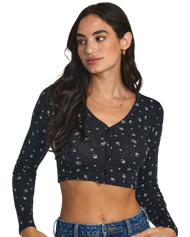 The RVCA Womens Homecoming Top in RVCA Black