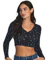 The RVCA Womens Homecoming Top in RVCA Black