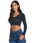 The RVCA Womens Homecoming Top in RVCA Black