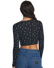 The RVCA Womens Homecoming Top in RVCA Black