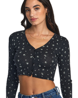 The RVCA Womens Homecoming Top in RVCA Black
