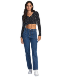 The RVCA Womens Homecoming Top in RVCA Black