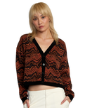 The RVCA Womens Happy Hour Cardigan in Black