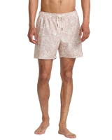 The RVCA Mens Exotica Elastic Boardshorts in Pale Mauve