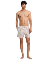 The RVCA Mens Exotica Elastic Boardshorts in Pale Mauve