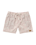 The RVCA Mens Exotica Elastic Boardshorts in Pale Mauve