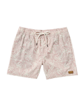 The RVCA Mens Exotica Elastic Boardshorts in Pale Mauve