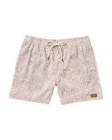 The RVCA Mens Exotica Elastic Boardshorts in Pale Mauve