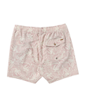 The RVCA Mens Exotica Elastic Boardshorts in Pale Mauve