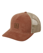 The RVCA Mens VA ATW Cord Trucker Cap in Rawhide