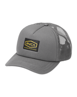 The RVCA Mens Dayshift Foamy Trucker Cap in Garage Blue