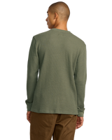 The RVCA Mens Dayshift Thermal Long Sleeve T-Shirt in Olive