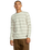 The RVCA Mens Dayshift Thermal Stripe Long Sleeve T-Shirt in Ceramic