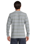 The RVCA Mens Day Shift Thermal Long Sleeve T-Shirt in Heather Grey