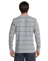 The RVCA Mens Day Shift Thermal Long Sleeve T-Shirt in Heather Grey