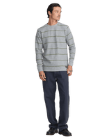 The RVCA Mens Day Shift Thermal Long Sleeve T-Shirt in Heather Grey