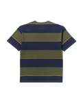 The RVCA Mens Dayshift Stripe T-Shirt in Moody Blue