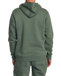 The RVCA Mens Big RVCA Embossed Hoodie in Jade