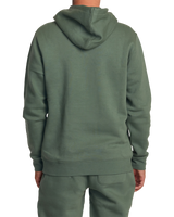 The RVCA Mens Big RVCA Embossed Hoodie in Jade
