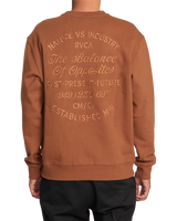 The RVCA Mens Balance Cafe Sweatshirt in Rawhide