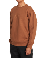 The RVCA Mens Balance Cafe Sweatshirt in Rawhide