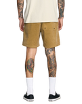The RVCA Mens Escape Walkshorts in Ochre