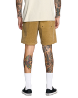 The RVCA Mens Escape Walkshorts in Ochre