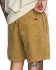 The RVCA Mens Escape Walkshorts in Ochre